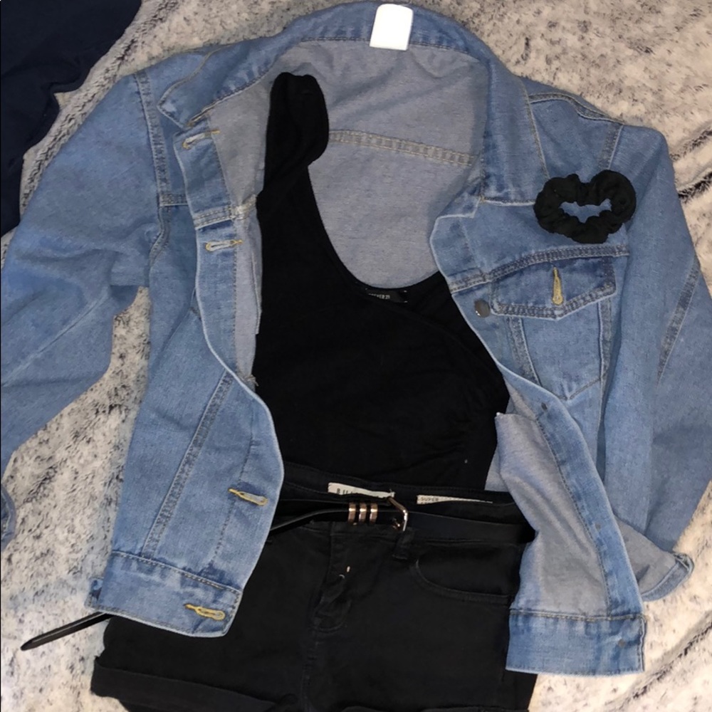 Oversized jean jacket